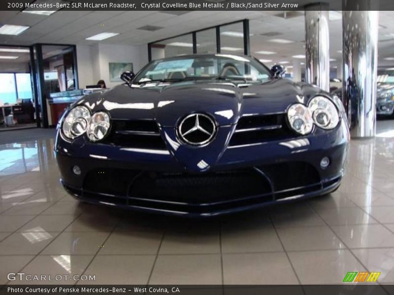 Crystal Covelline Blue Metallic / Black/Sand Silver Arrow 2009 Mercedes-Benz SLR McLaren Roadster