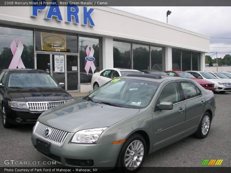 Moss Green Metallic / Camel 2008 Mercury Milan I4 Premier