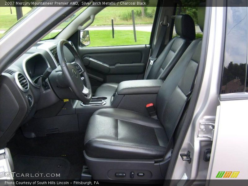 Silver Birch Metallic / Charcoal Black 2007 Mercury Mountaineer Premier AWD