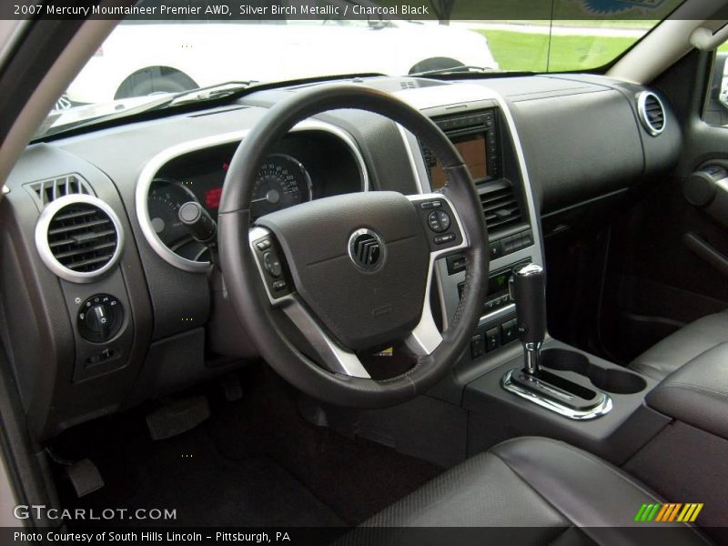 Silver Birch Metallic / Charcoal Black 2007 Mercury Mountaineer Premier AWD