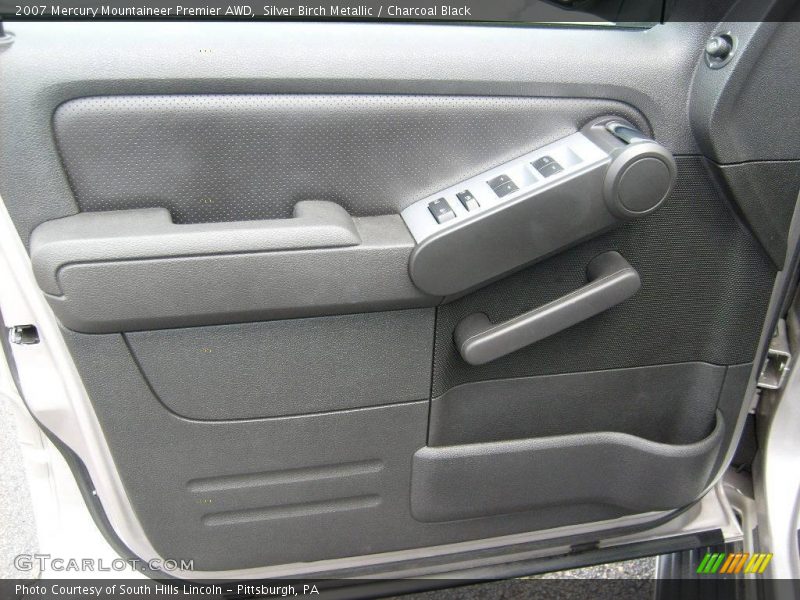 Silver Birch Metallic / Charcoal Black 2007 Mercury Mountaineer Premier AWD