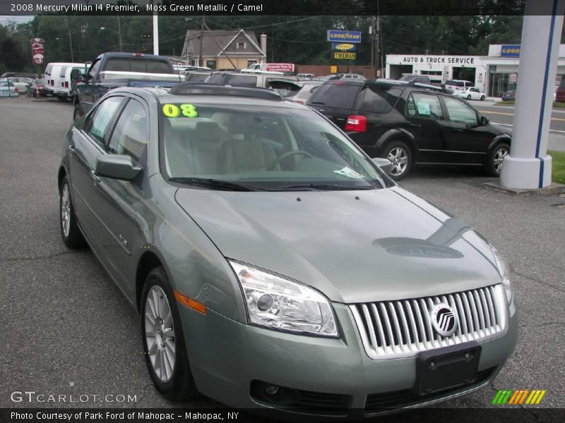 Moss Green Metallic / Camel 2008 Mercury Milan I4 Premier
