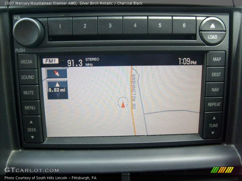 Silver Birch Metallic / Charcoal Black 2007 Mercury Mountaineer Premier AWD