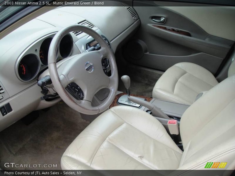 Mystic Emerald Green / Blond 2003 Nissan Altima 2.5 SL