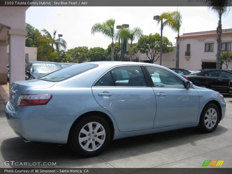 Sky Blue Pearl / Ash 2009 Toyota Camry Hybrid