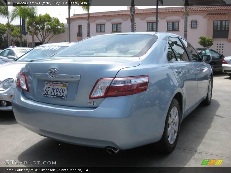 Sky Blue Pearl / Ash 2009 Toyota Camry Hybrid