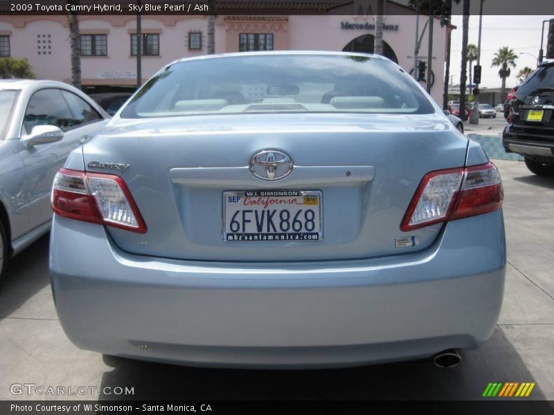 Sky Blue Pearl / Ash 2009 Toyota Camry Hybrid