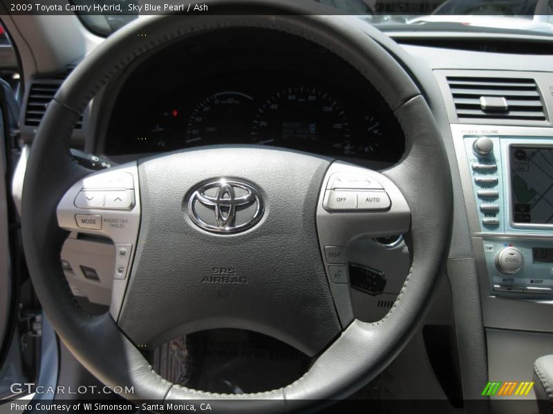 Sky Blue Pearl / Ash 2009 Toyota Camry Hybrid