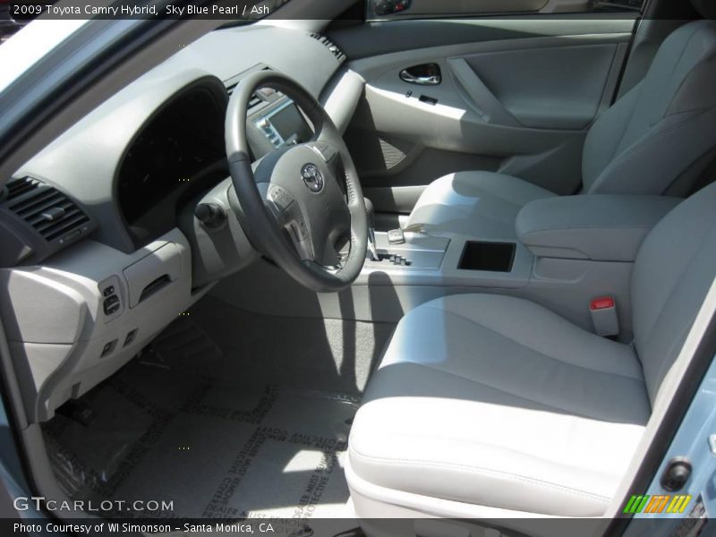 Sky Blue Pearl / Ash 2009 Toyota Camry Hybrid