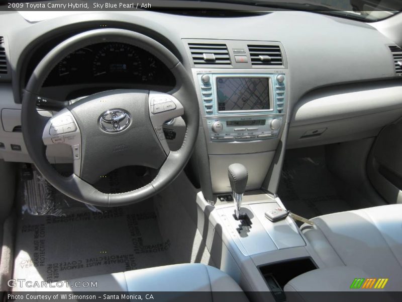 Sky Blue Pearl / Ash 2009 Toyota Camry Hybrid