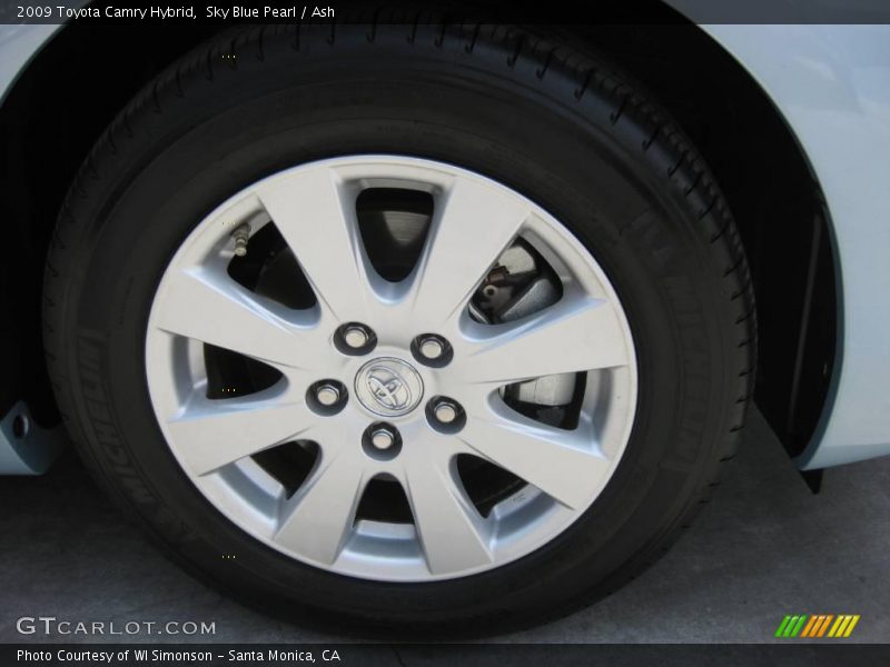 Sky Blue Pearl / Ash 2009 Toyota Camry Hybrid