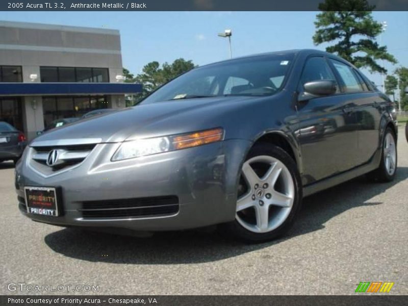Anthracite Metallic / Black 2005 Acura TL 3.2