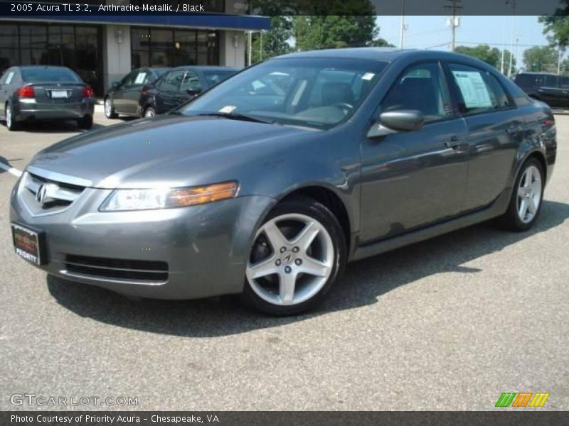 Anthracite Metallic / Black 2005 Acura TL 3.2
