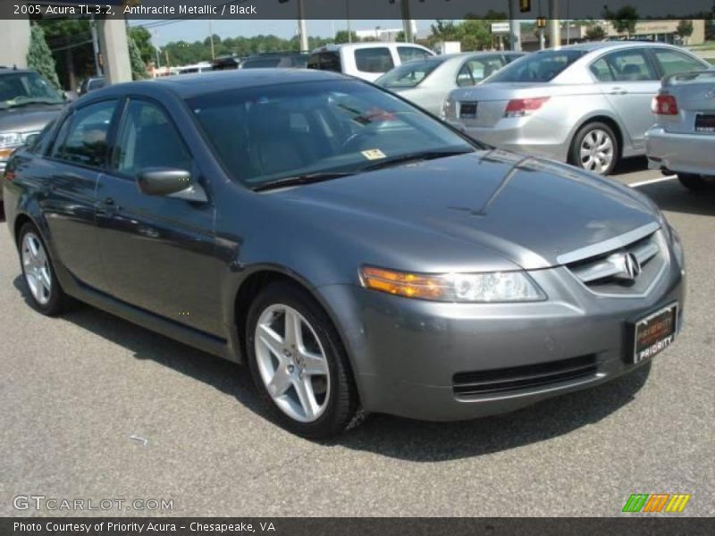 Anthracite Metallic / Black 2005 Acura TL 3.2