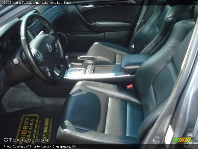 Anthracite Metallic / Black 2005 Acura TL 3.2