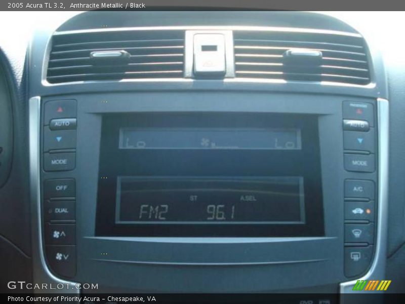 Anthracite Metallic / Black 2005 Acura TL 3.2