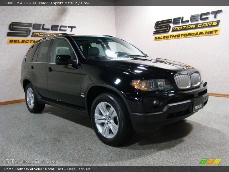 Black Sapphire Metallic / Grey 2006 BMW X5 4.4i