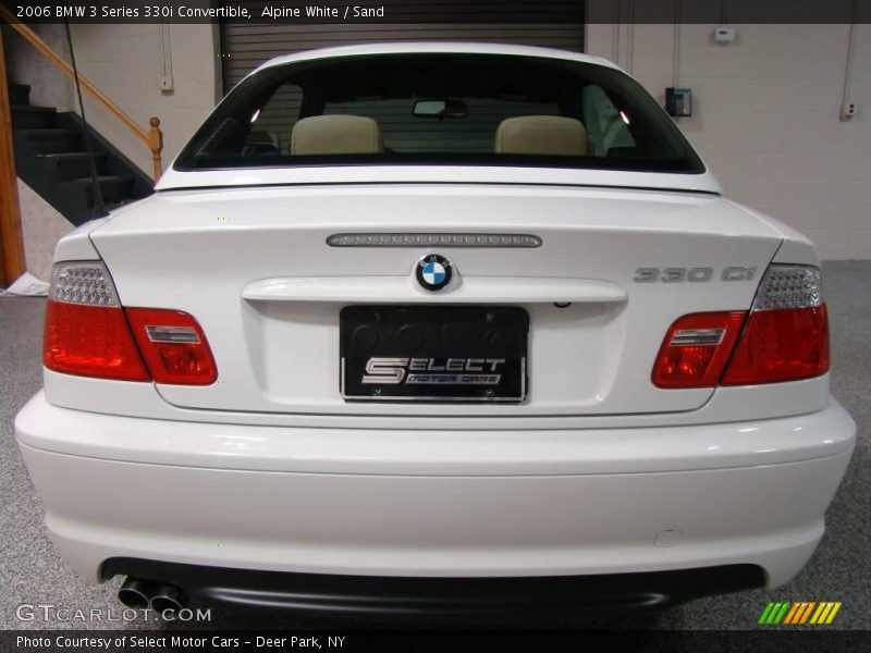 Alpine White / Sand 2006 BMW 3 Series 330i Convertible