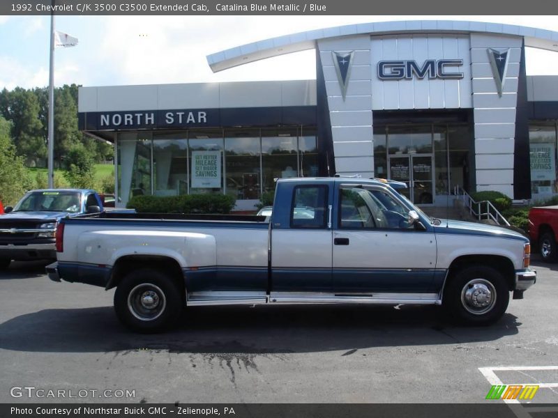 Catalina Blue Metallic / Blue 1992 Chevrolet C/K 3500 C3500 Extended Cab