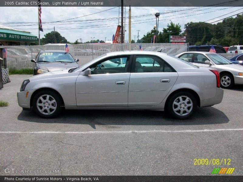 Light Platinum / Light Neutral 2005 Cadillac CTS Sedan