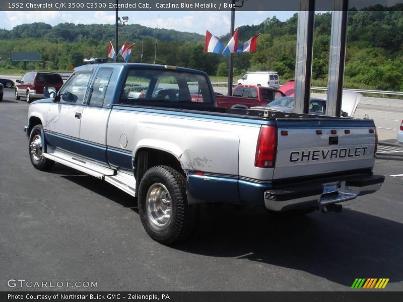 Catalina Blue Metallic / Blue 1992 Chevrolet C/K 3500 C3500 Extended Cab