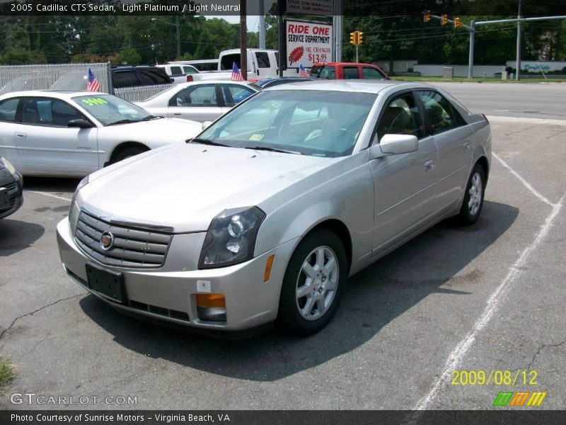 Light Platinum / Light Neutral 2005 Cadillac CTS Sedan