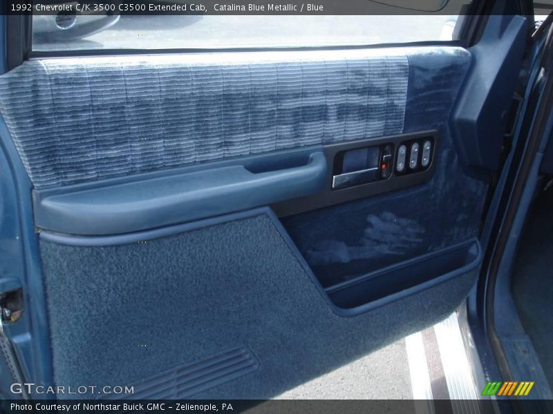 Catalina Blue Metallic / Blue 1992 Chevrolet C/K 3500 C3500 Extended Cab