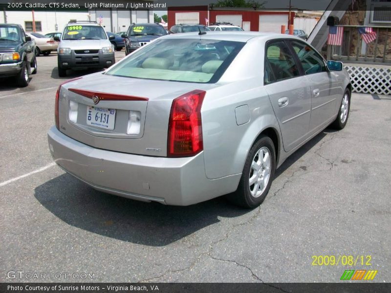 Light Platinum / Light Neutral 2005 Cadillac CTS Sedan