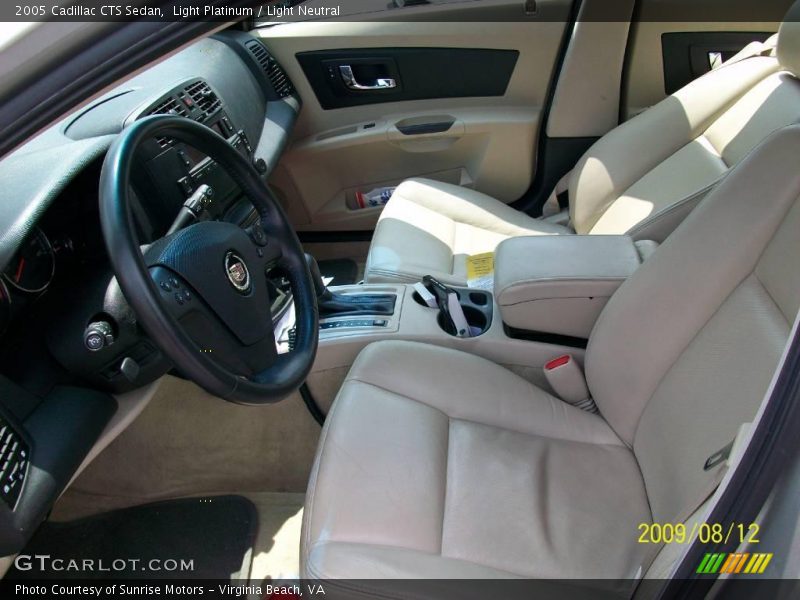 Light Platinum / Light Neutral 2005 Cadillac CTS Sedan