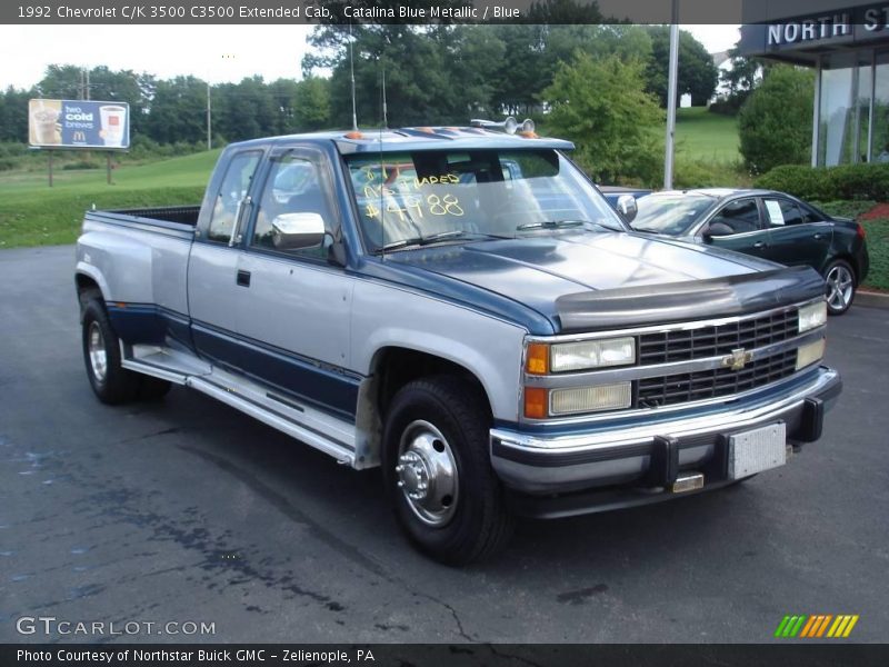 Catalina Blue Metallic / Blue 1992 Chevrolet C/K 3500 C3500 Extended Cab