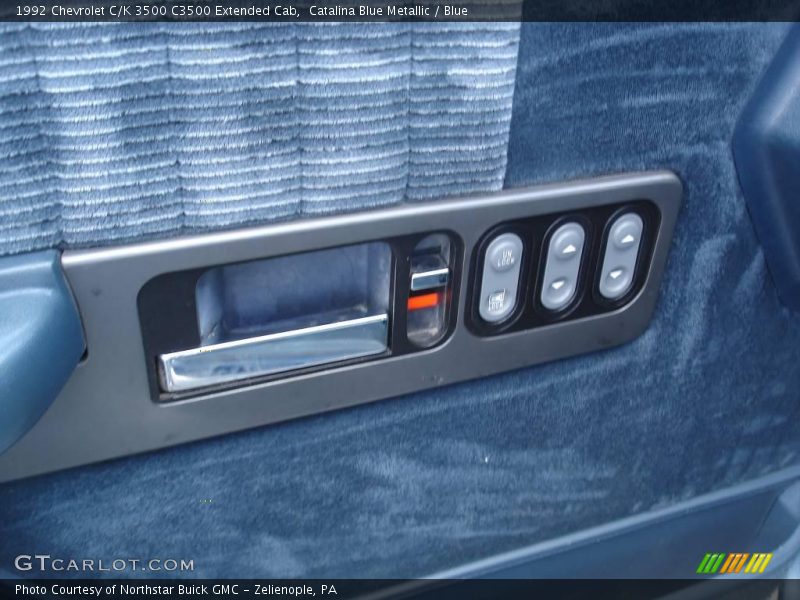 Catalina Blue Metallic / Blue 1992 Chevrolet C/K 3500 C3500 Extended Cab