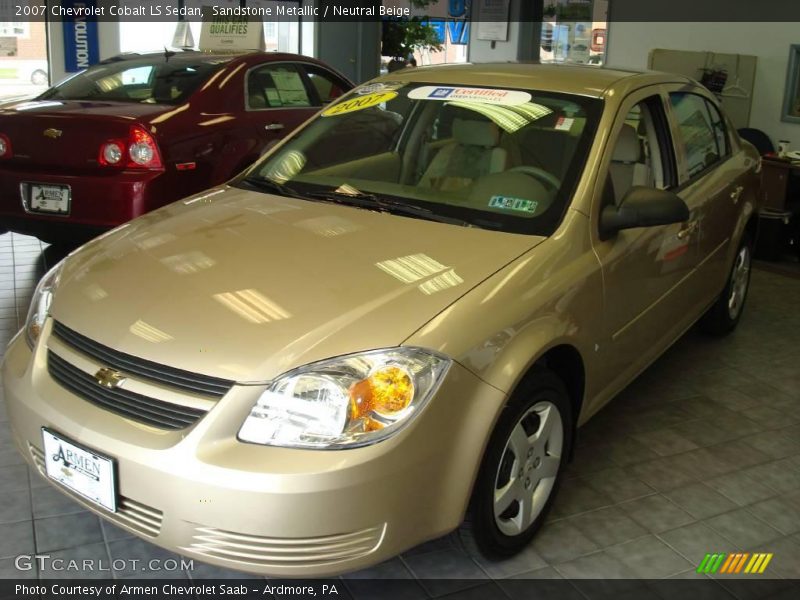 Sandstone Metallic / Neutral Beige 2007 Chevrolet Cobalt LS Sedan