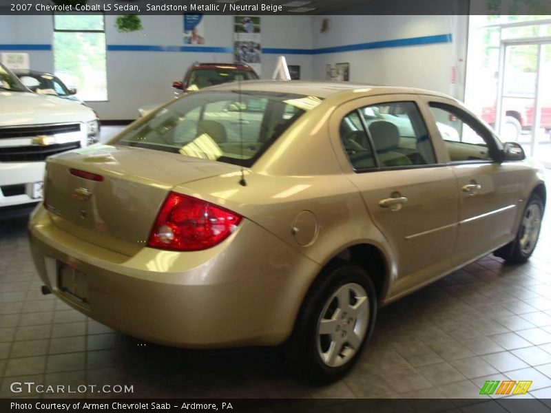 Sandstone Metallic / Neutral Beige 2007 Chevrolet Cobalt LS Sedan