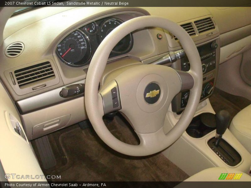 Sandstone Metallic / Neutral Beige 2007 Chevrolet Cobalt LS Sedan