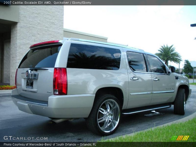 Quicksilver / Ebony/Ebony 2007 Cadillac Escalade ESV AWD