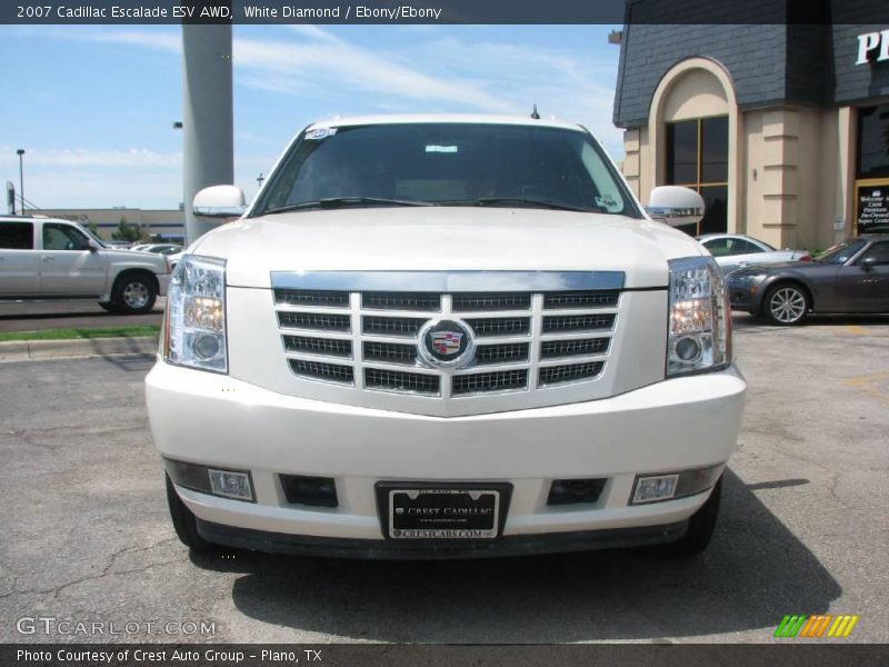 White Diamond / Ebony/Ebony 2007 Cadillac Escalade ESV AWD