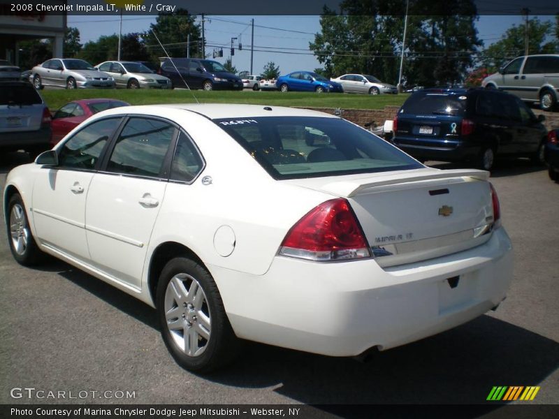 White / Gray 2008 Chevrolet Impala LT