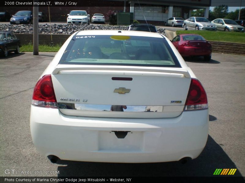 White / Gray 2008 Chevrolet Impala LT