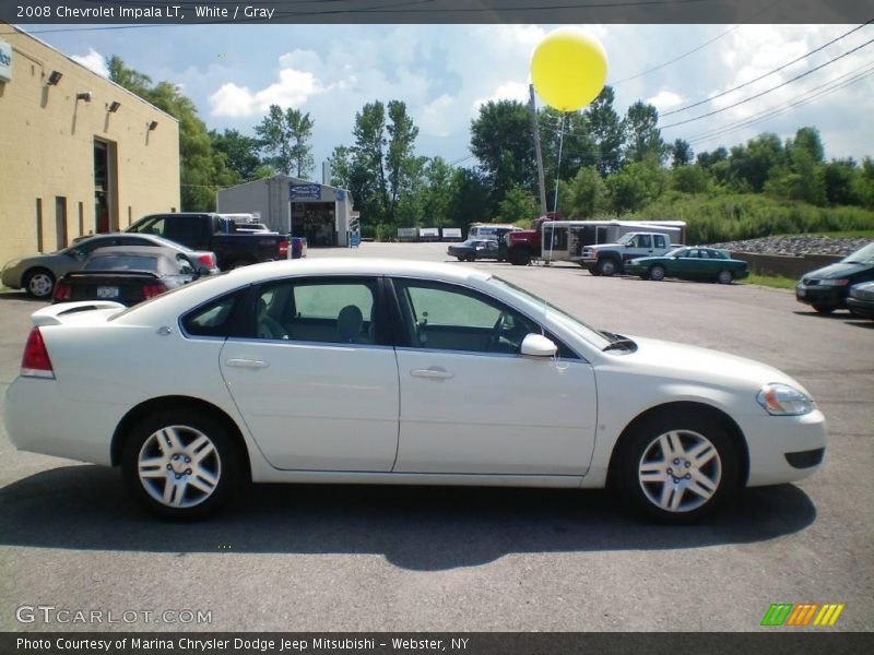 White / Gray 2008 Chevrolet Impala LT