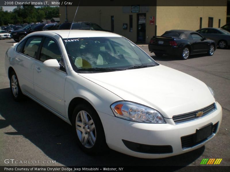 White / Gray 2008 Chevrolet Impala LT