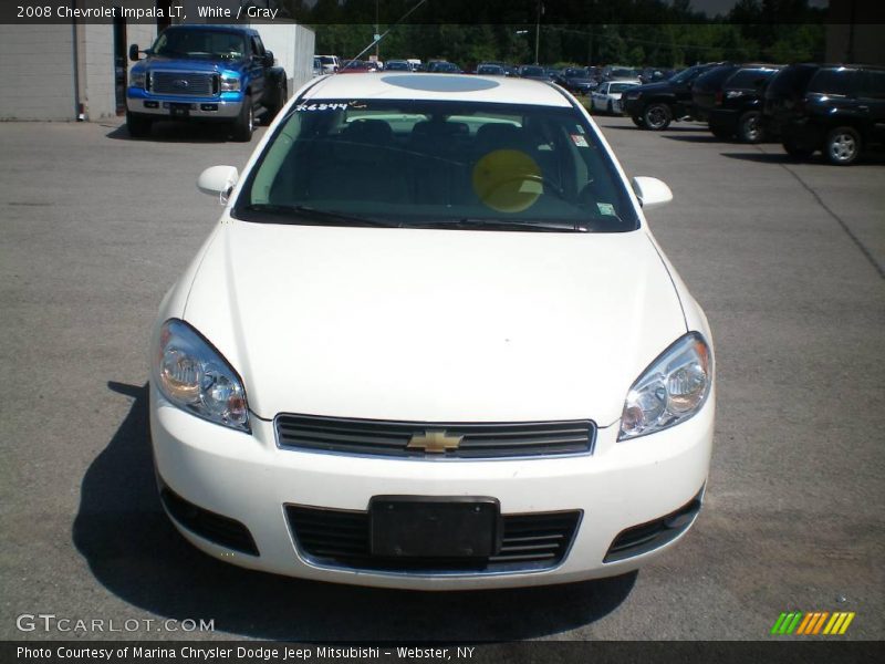 White / Gray 2008 Chevrolet Impala LT