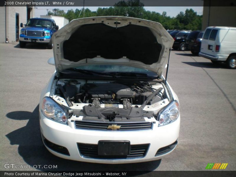 White / Gray 2008 Chevrolet Impala LT