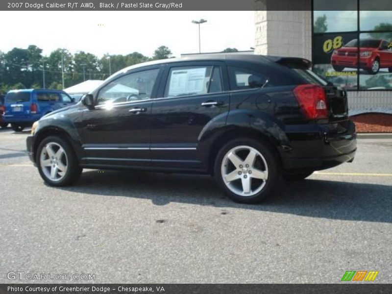 Black / Pastel Slate Gray/Red 2007 Dodge Caliber R/T AWD