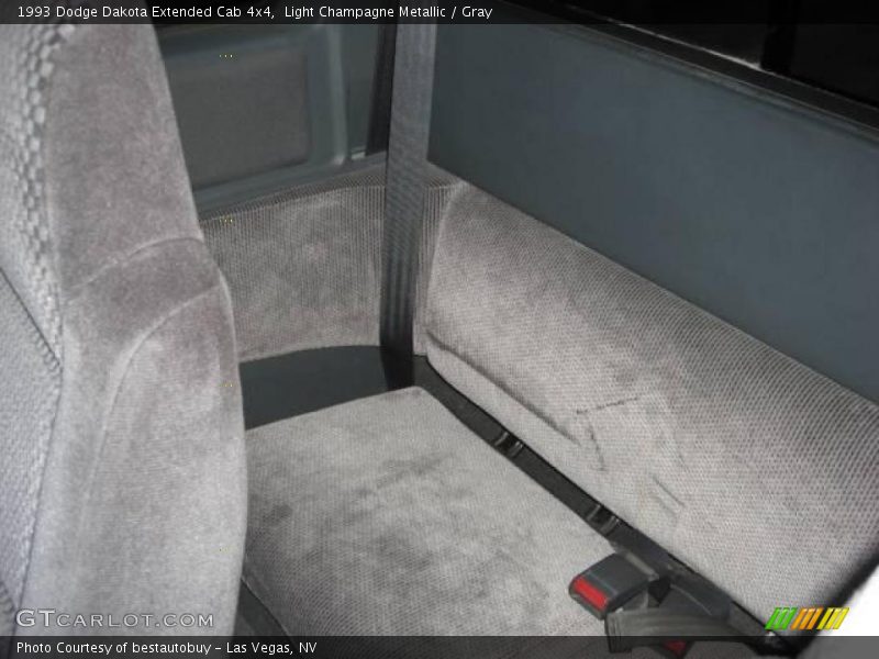 Light Champagne Metallic / Gray 1993 Dodge Dakota Extended Cab 4x4