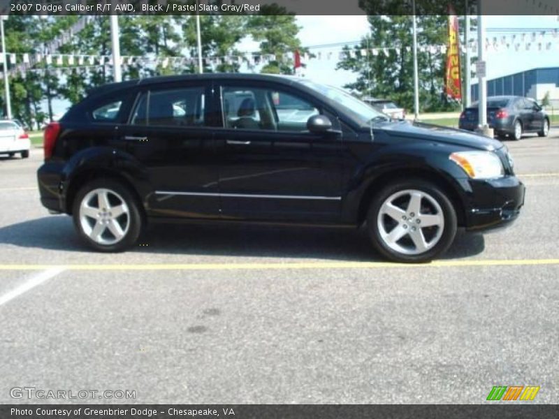 Black / Pastel Slate Gray/Red 2007 Dodge Caliber R/T AWD