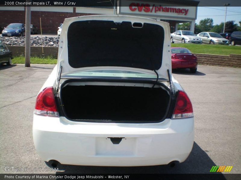 White / Gray 2008 Chevrolet Impala LT