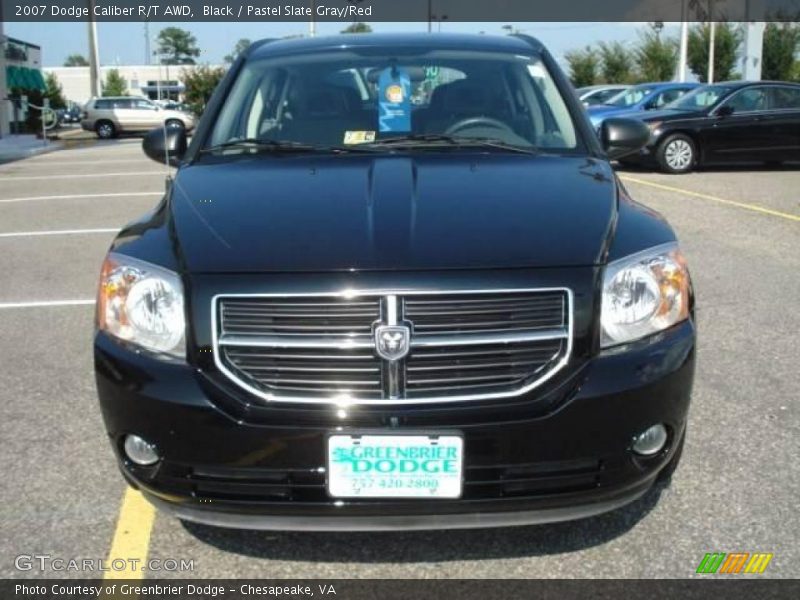 Black / Pastel Slate Gray/Red 2007 Dodge Caliber R/T AWD