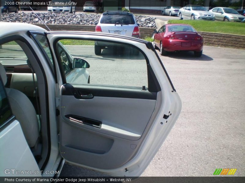 White / Gray 2008 Chevrolet Impala LT