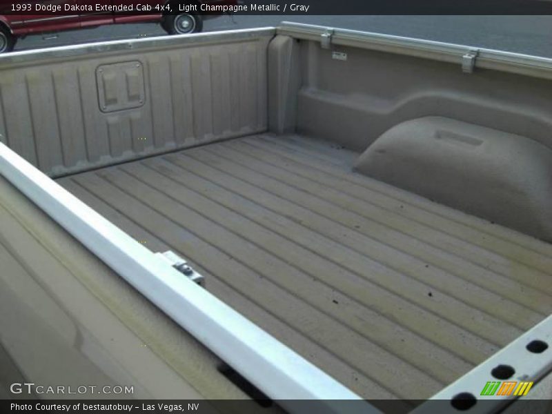 Light Champagne Metallic / Gray 1993 Dodge Dakota Extended Cab 4x4