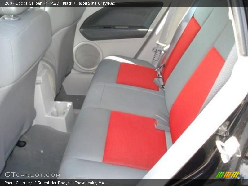 Black / Pastel Slate Gray/Red 2007 Dodge Caliber R/T AWD